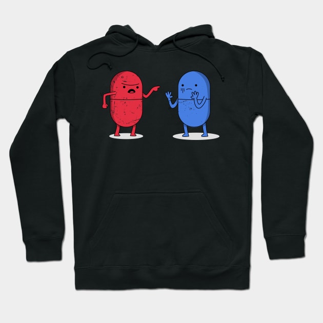 Red Pill | Blue Pill Hoodie by Rivenfalls